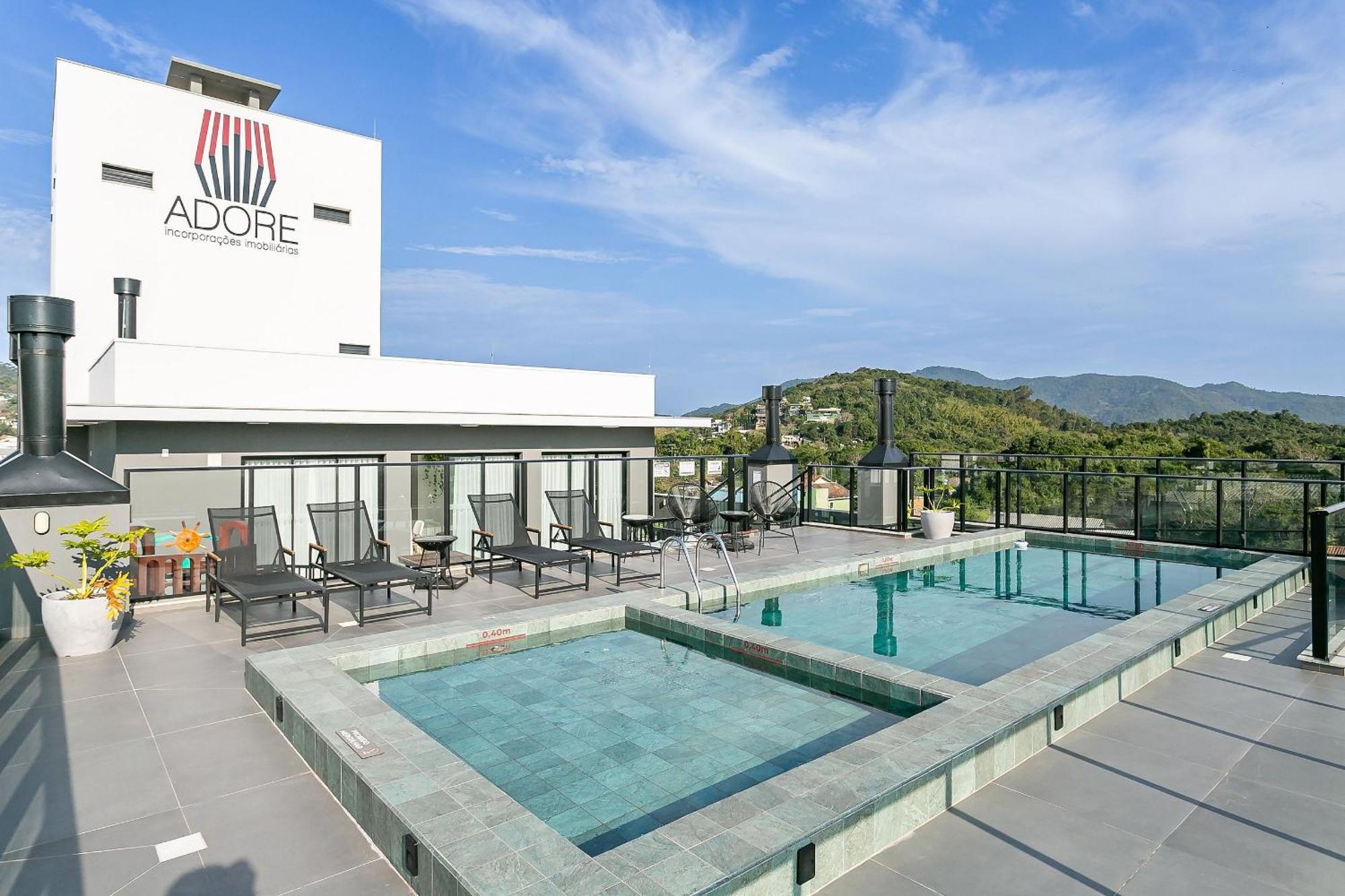 Wi-Fi 1000Mb | Piscina No Rooftop #Cha07 Lejlighed Florianópolis Eksteriør billede